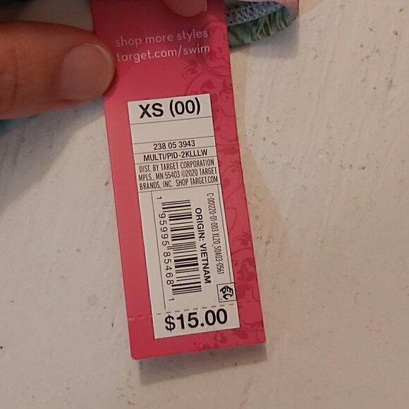 Xhilaration Women's Tropical High Leg Scoop Waist Bikini Bottom Size XS (00) - Picture 6 of 6